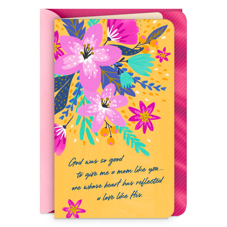 God Was Good to Give Me You Religious Birthday Card for Mama