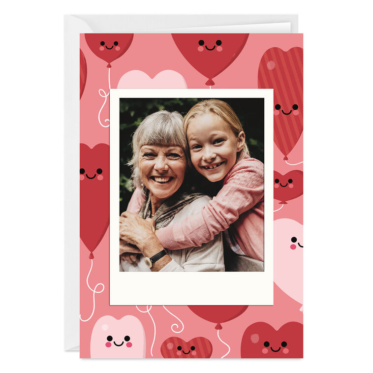 Fun Heart Balloons Custom Love Card