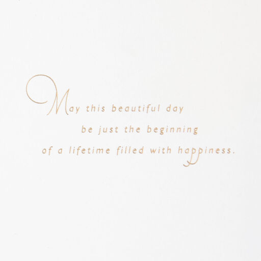 A Lifetime Filled With Happiness Wedding Card, 