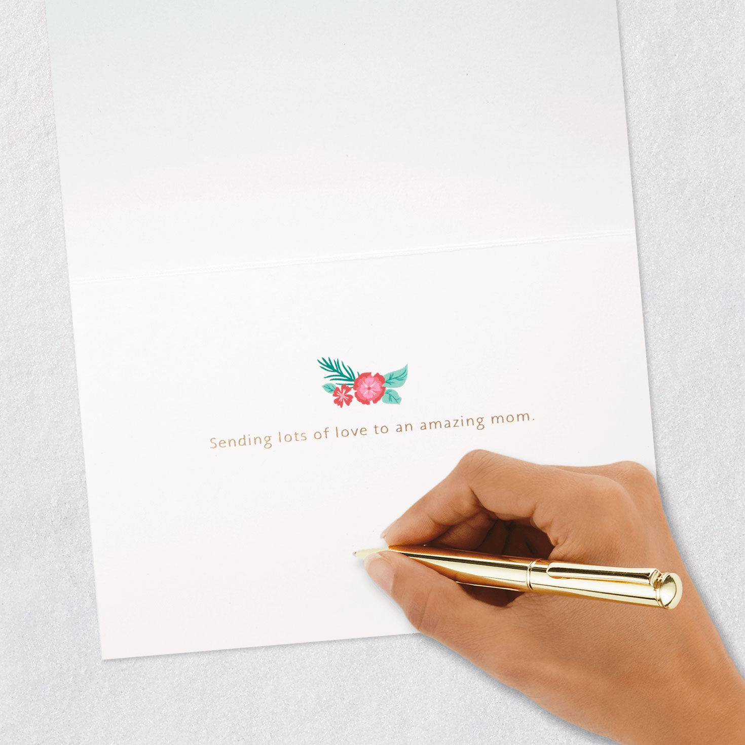 Three Envelopes With Flowers Mother's Day Card signing card image number 6