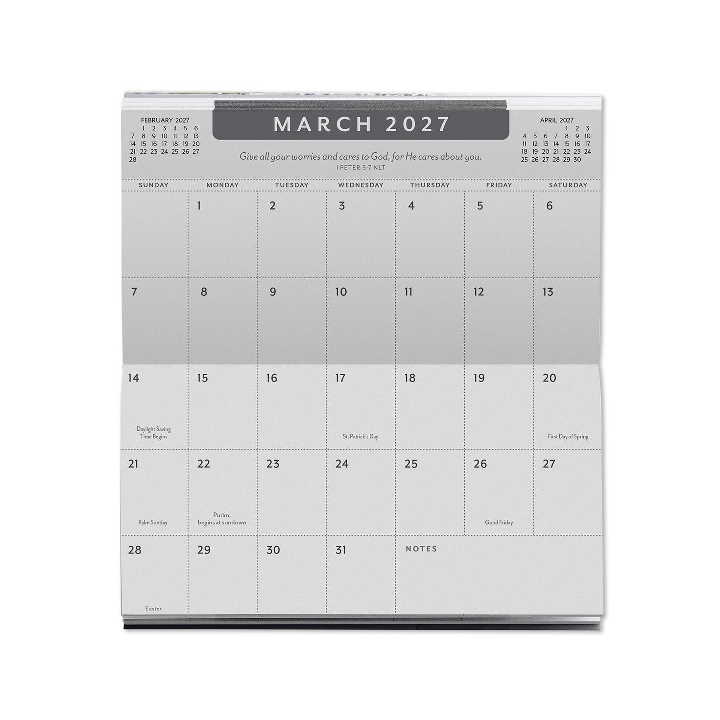 Green Contours 2027 2028 2-Year Pocket Calendar open spread image number 5