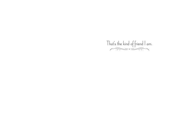 Small Mustache Funny Friendship Card