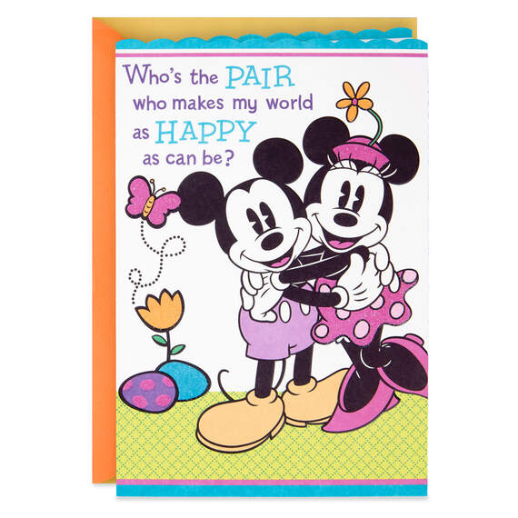 Disney Mickey and Minnie Easter Card for Grandparents, , large image number 1