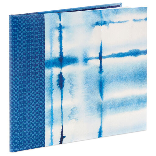 Blue Shibori Print Guest Book, 