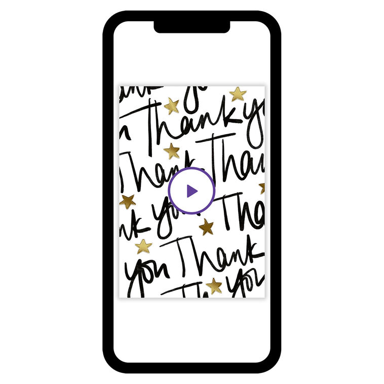 Gold Stars Thank You eCard