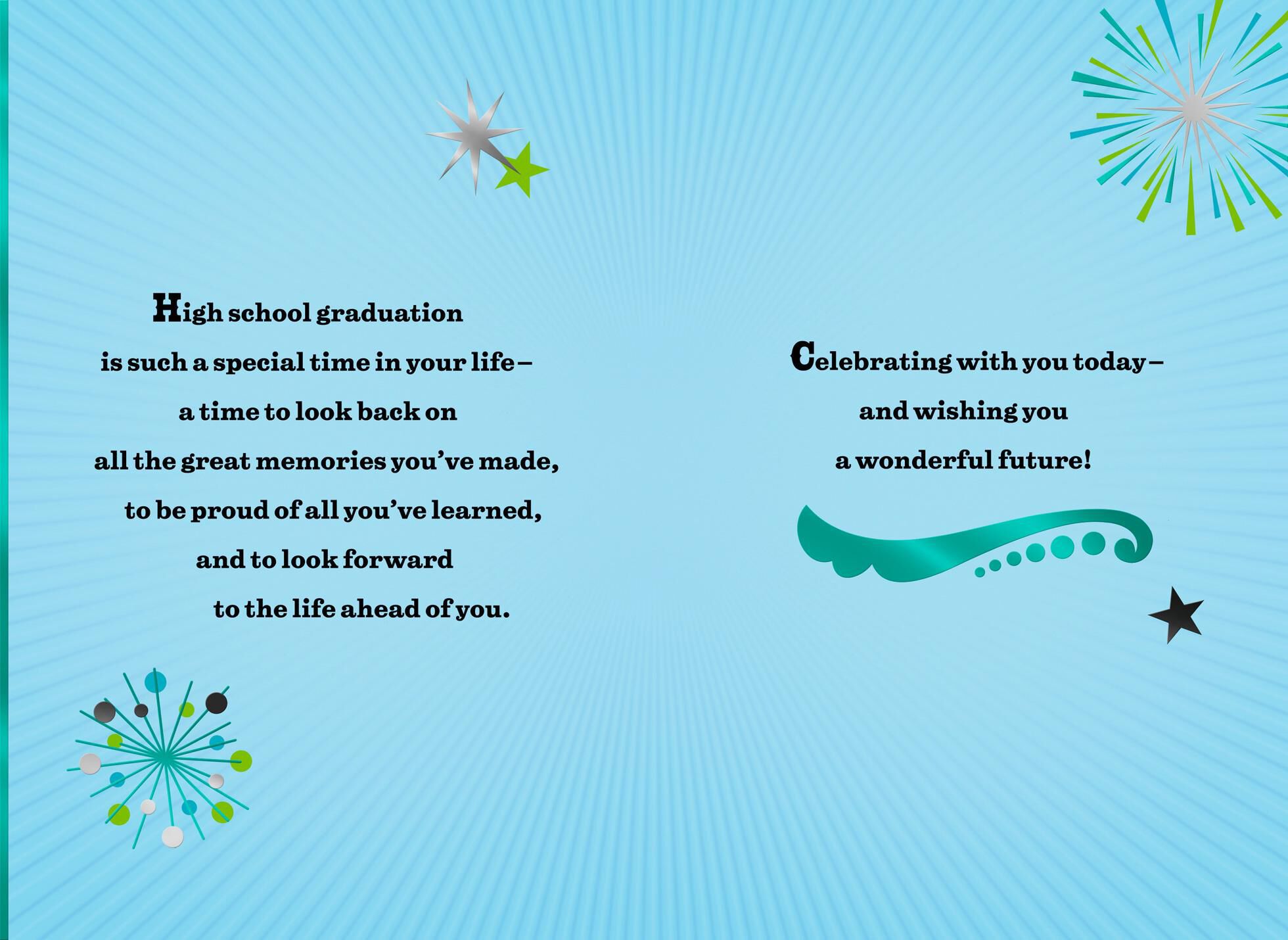 To Your Wonderful Future High School Graduation Card