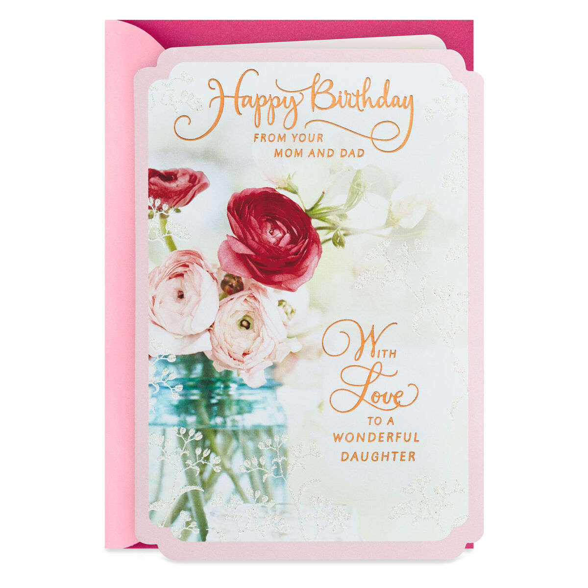 Wishes for a Wonderful Daughter Birthday Card from Mom and Dad - Greeting Cards - Hallmark