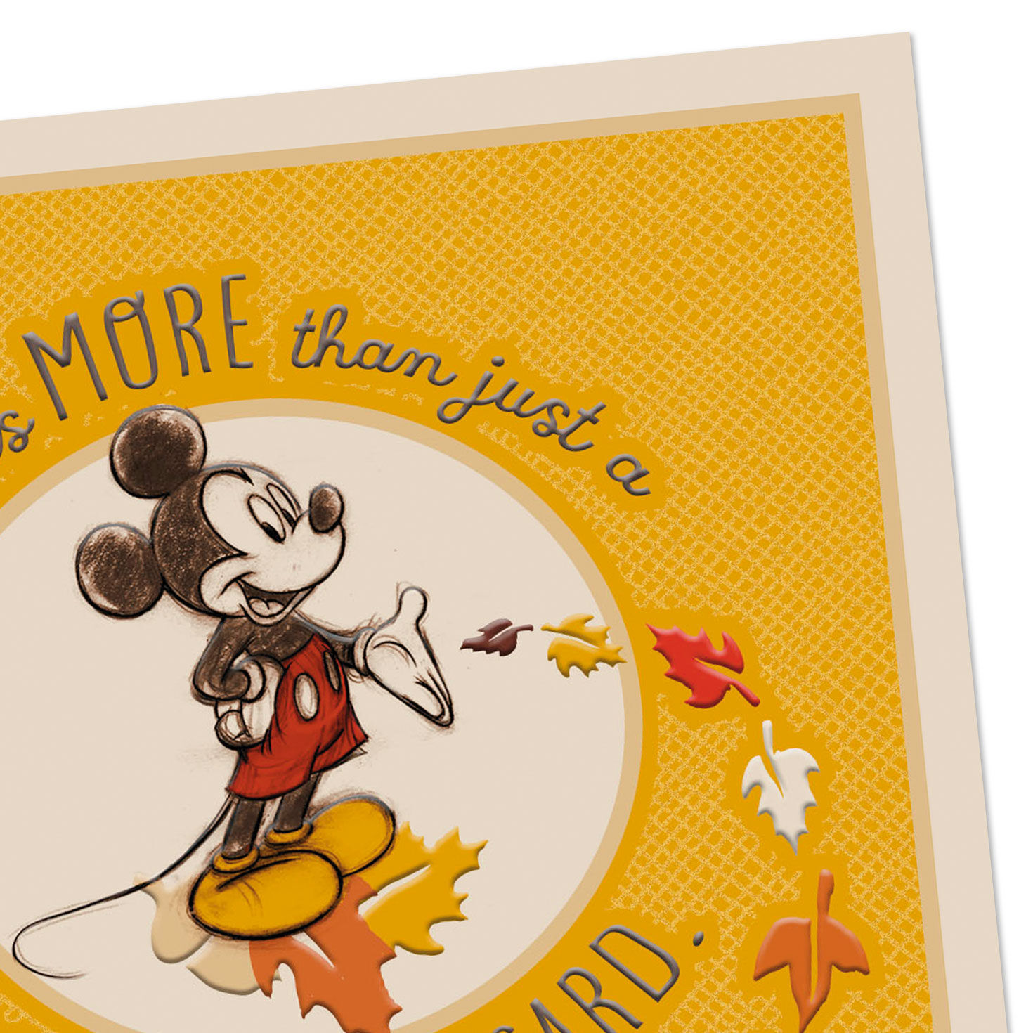 Disney Mickey Mouse Here's a Hug Thanksgiving Card, , large image number 3