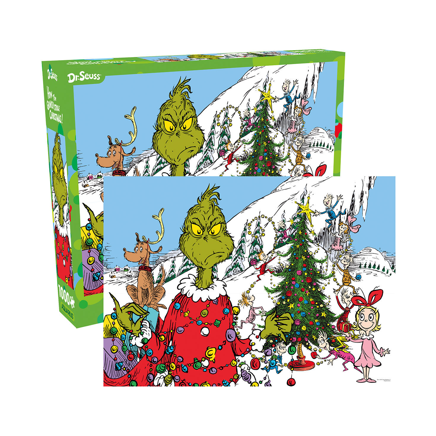 Aquarius Dr. Seuss's How the Grinch Stole Christmas! 1000-Piece Jigsaw Puzzle