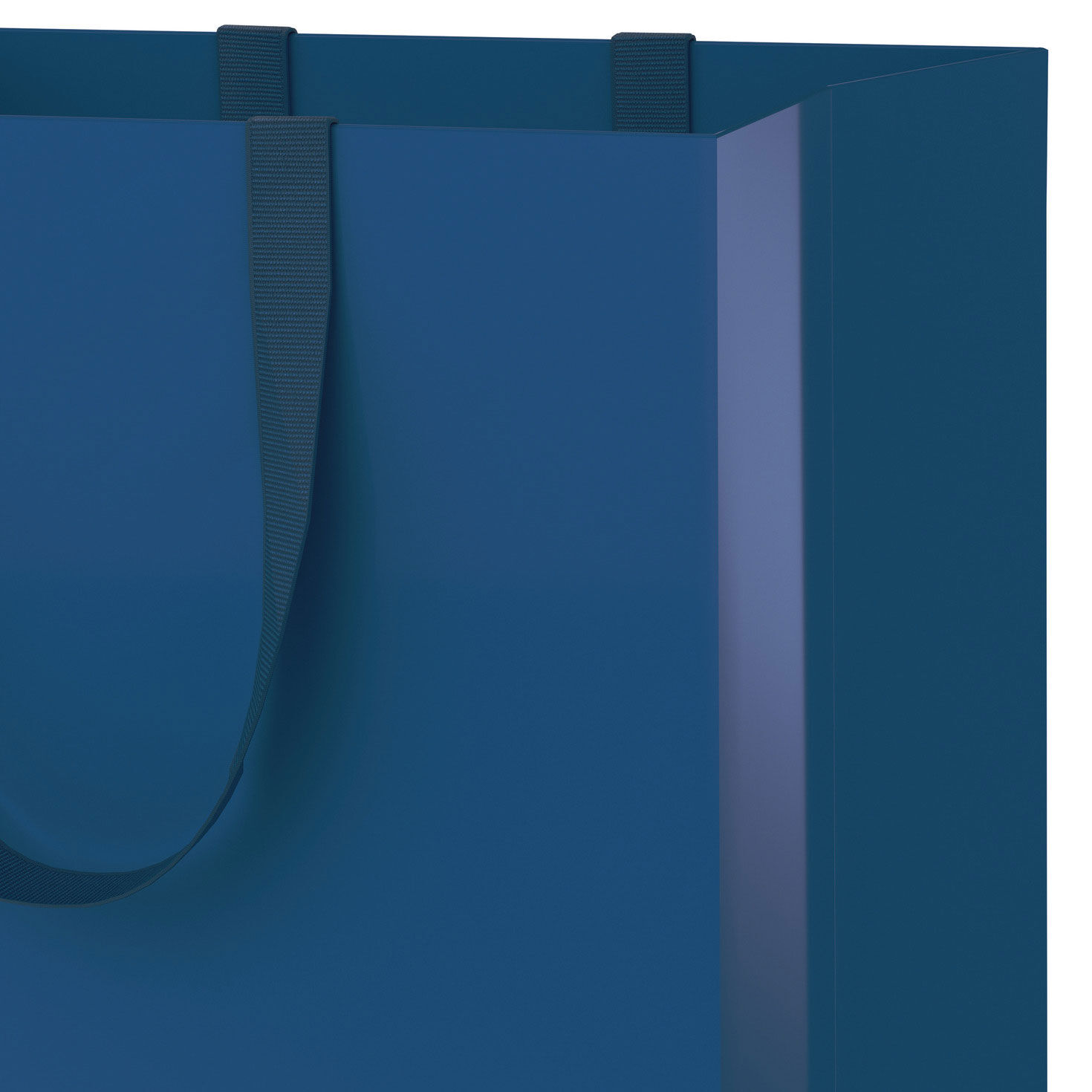Medium Navy Blue Gift Bag Handle Detail image number 4