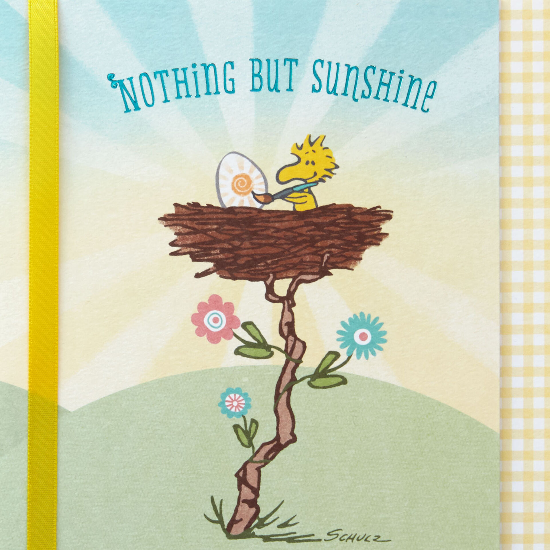 Peanuts® Woodstock Easter Card With Ribbon Greeting Cards Hallmark