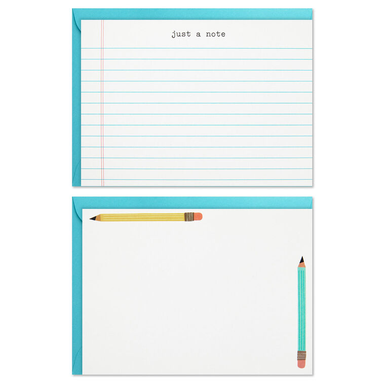 School Fun Flat Note Cards in Caddy, Box of 40, , large image number 2