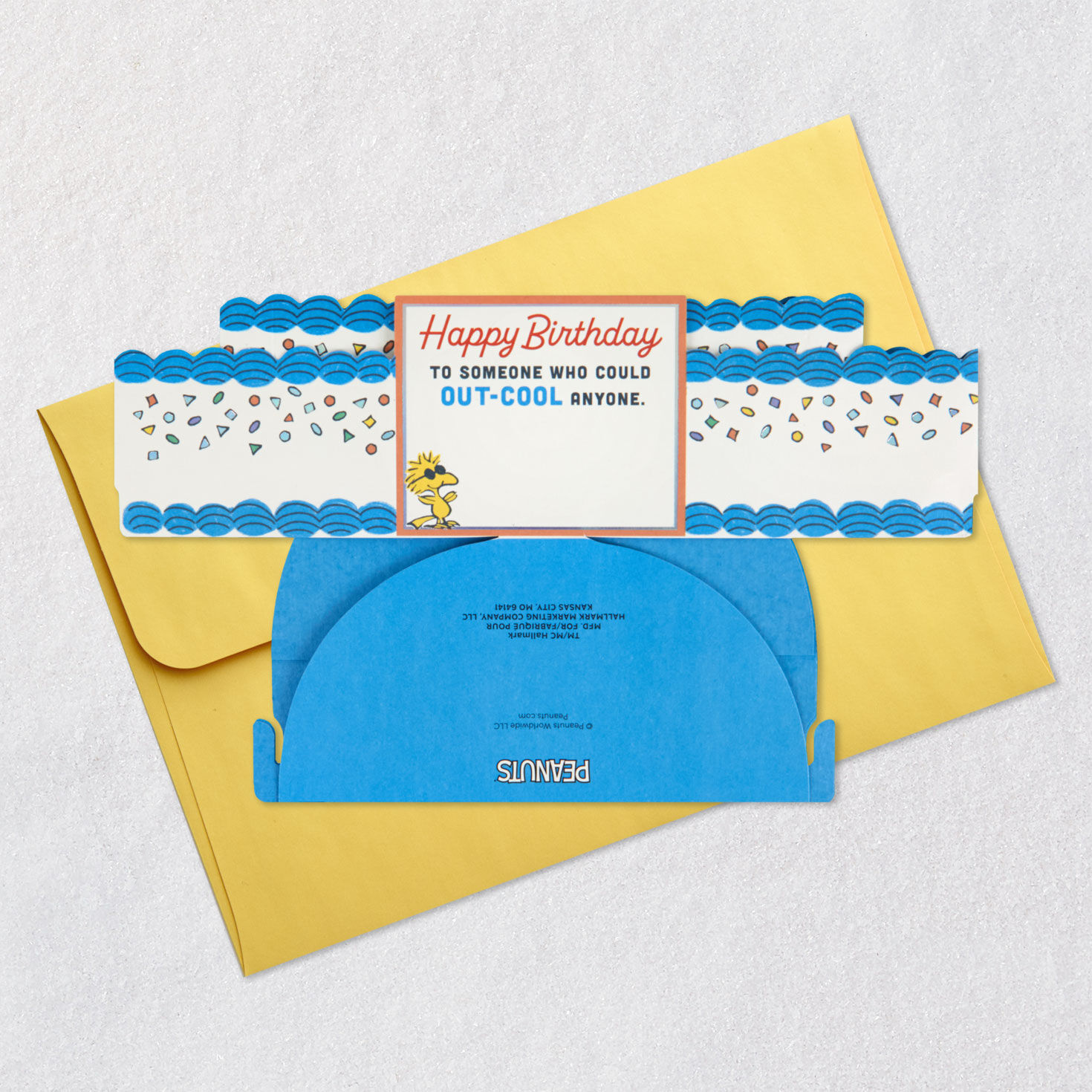 Peanuts&reg; Joe Cool Snoopy Cake 3D Pop-Up Birthday Card, , large image number 7