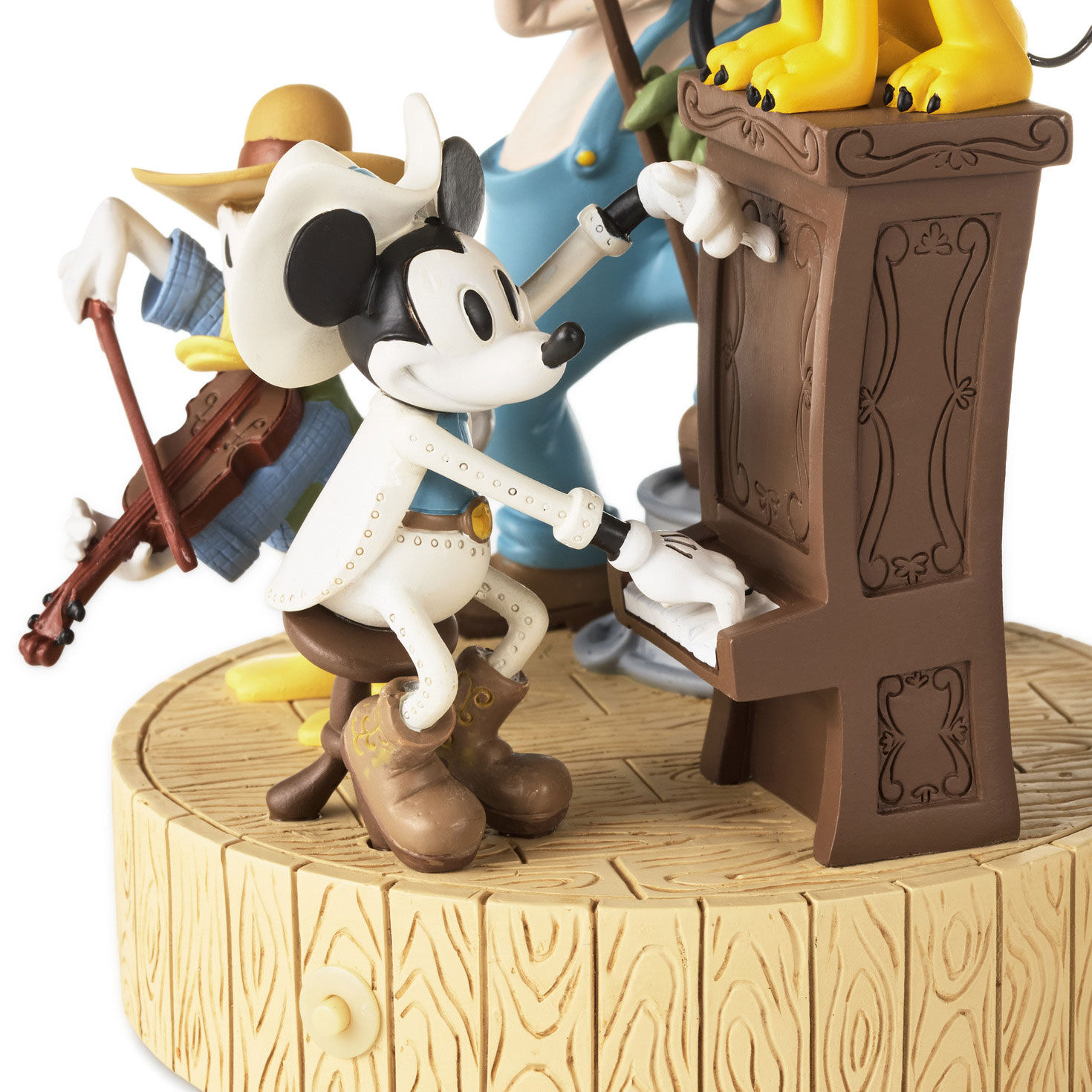 Disney Mickey's Country Jamboree Figurine With Sound closeup view image number 3