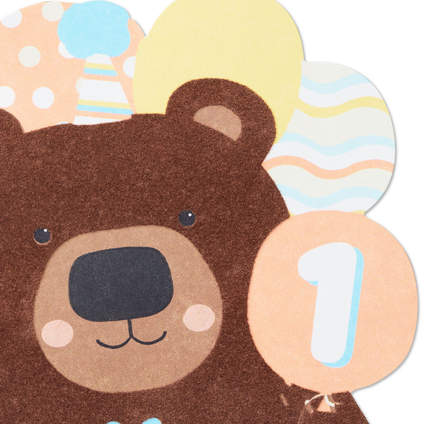 Bear With Present and Balloons First Birthday Card for only USD 5.59 | Hallmark