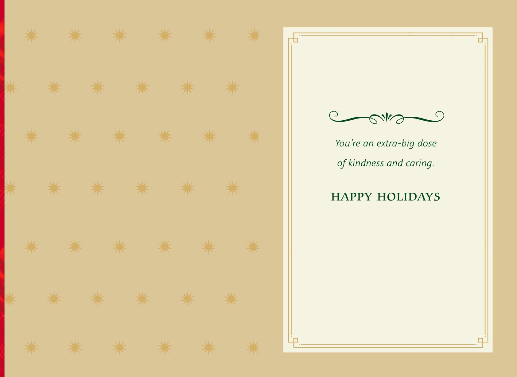 Thank You Christmas Card for Nurse