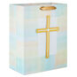 Gold Cross With Pastel Border Large Gift Bag Front image number 1