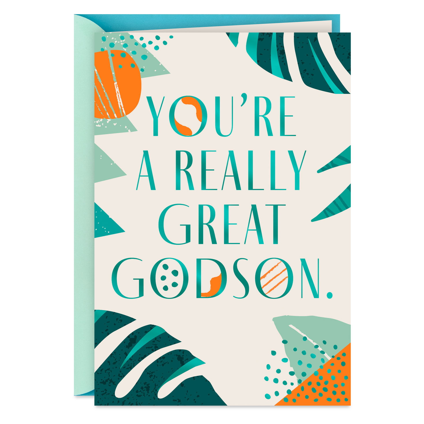 Proud of the Dad You Are Father's Day Card for Godson