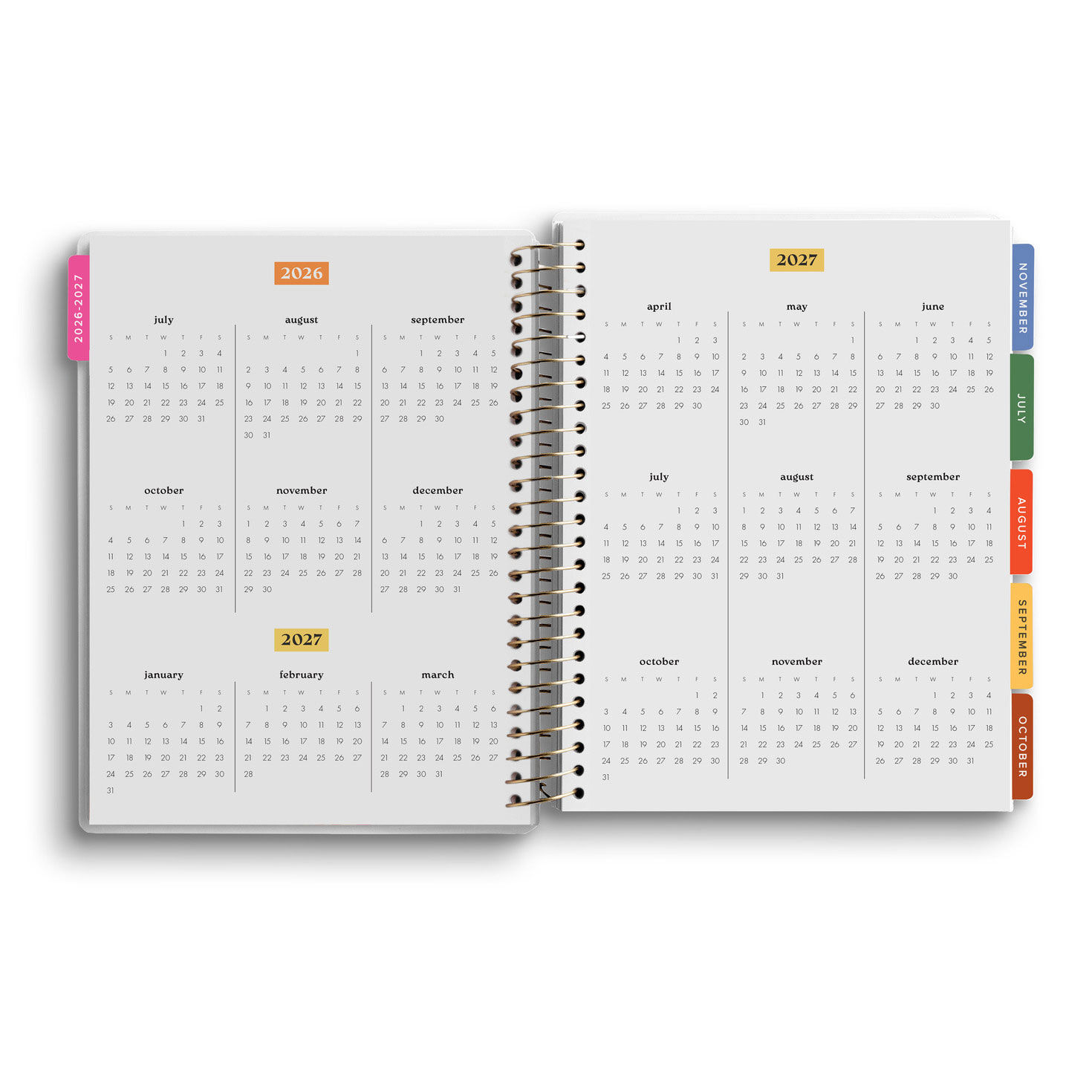 26-27 Floral Planner With Bible Verses inside spread image number 2