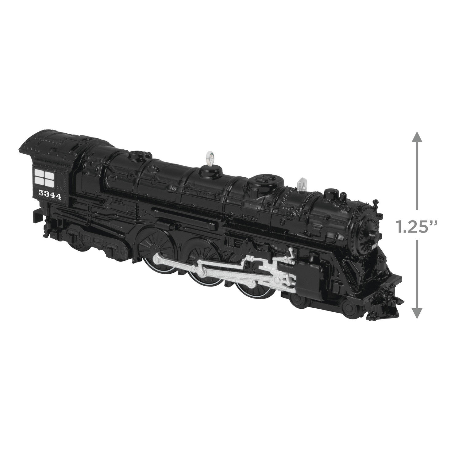 Lionel Trains Black Locomotive Keepsake Ornament measurement image number 3