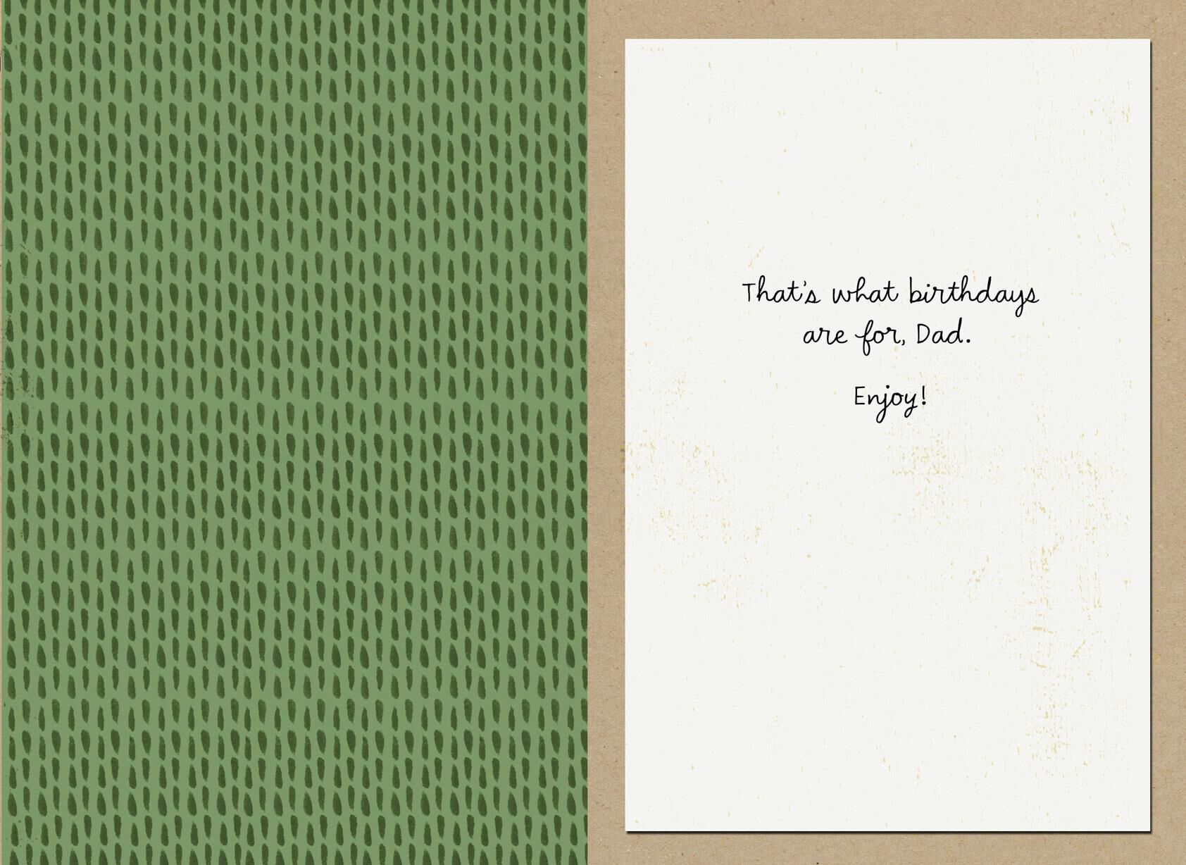 Love and Relaxation Birthday Card for Dad