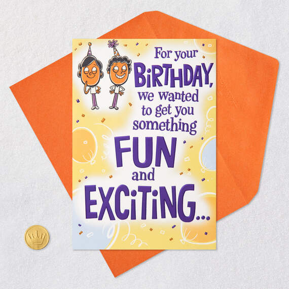 We Wanted to Get You Something Exciting Funny Birthday Card From Us, , large image number 6