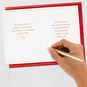 Gold and Red Holiday Card signing card image number 7