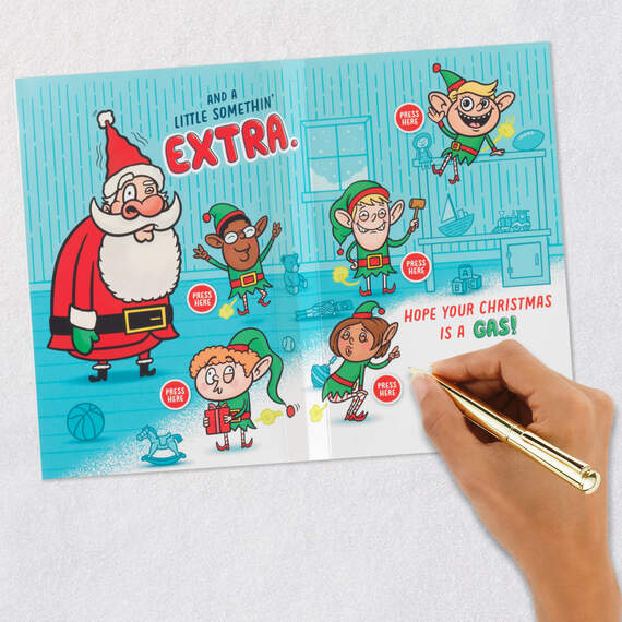 Farting Elves Funny Christmas Card With Sound, , large image number 7