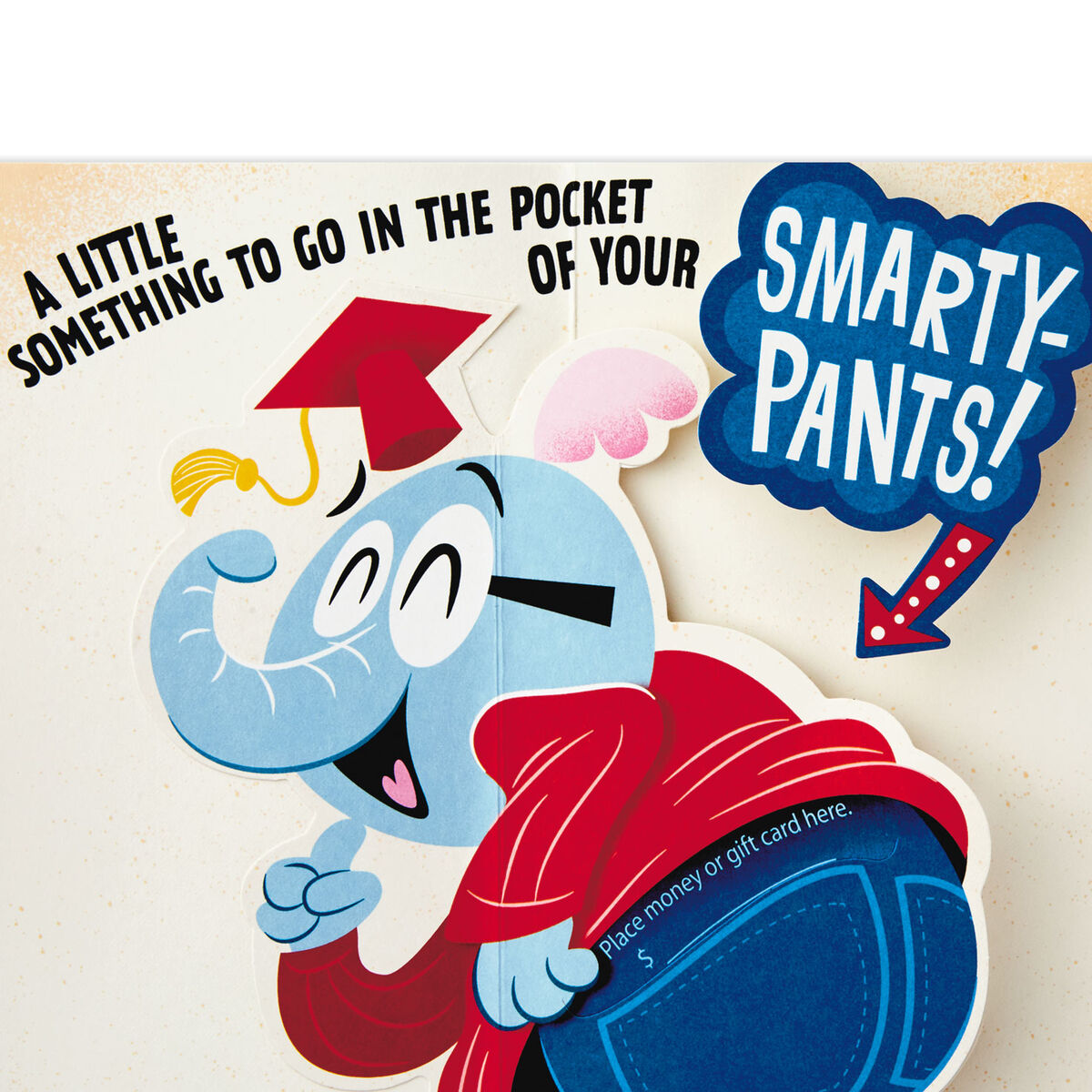 SmartyPants Funny Pop Up Money Holder Graduation Card Greeting Cards