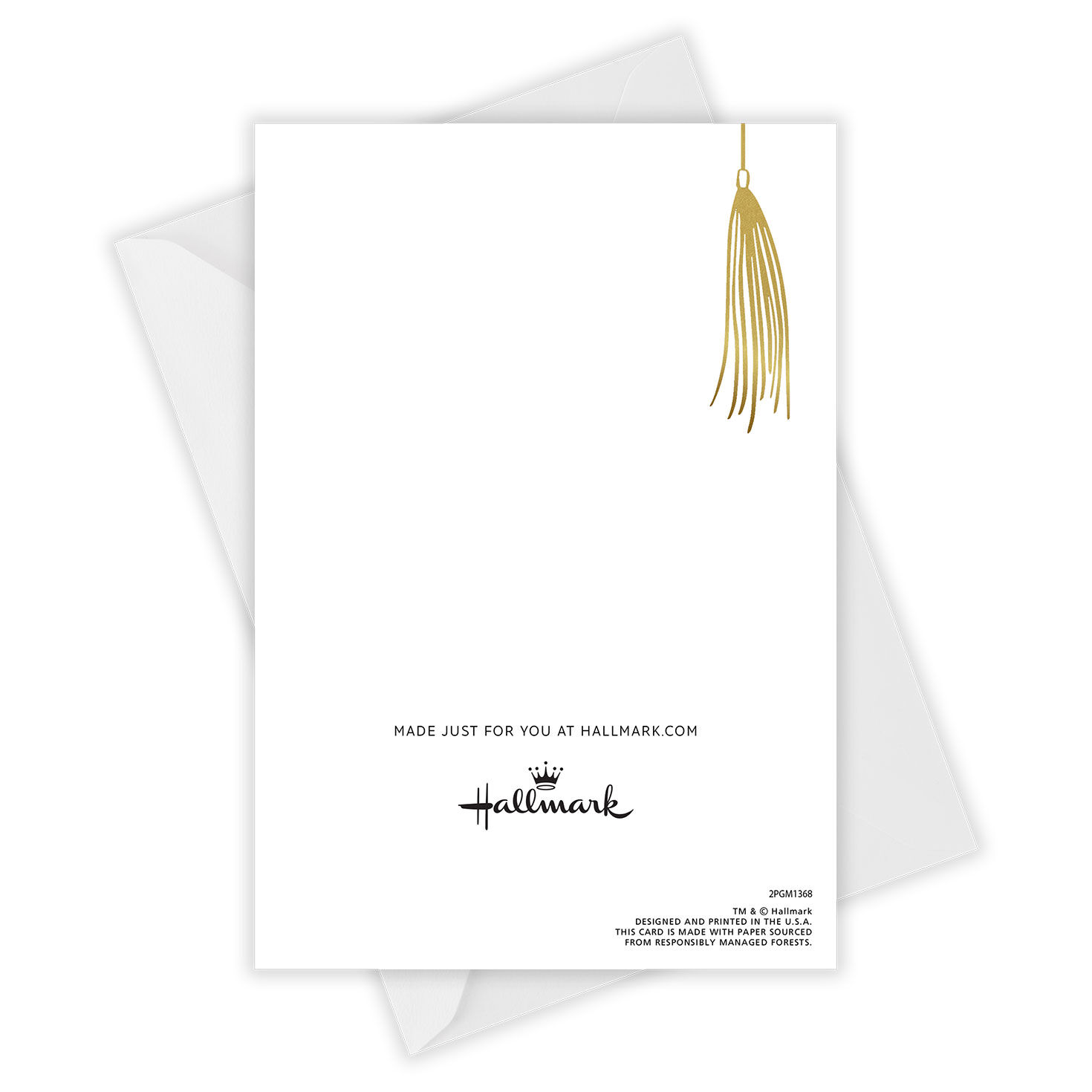 Personalized Gold Tassel Graduation Photo Card  image number 5