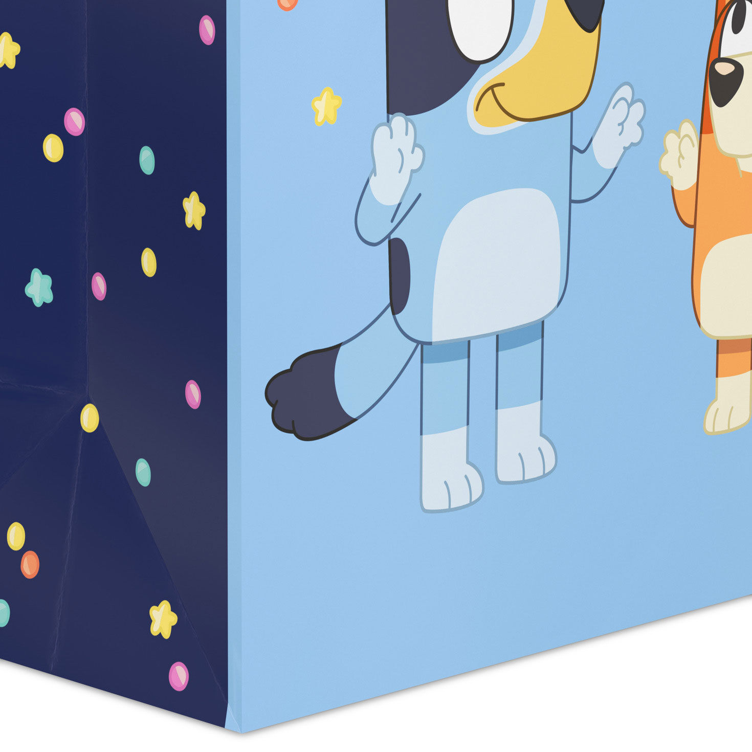 Bluey and Bingo With Balloon Large Gift Bag Base/Side Detail image number 5