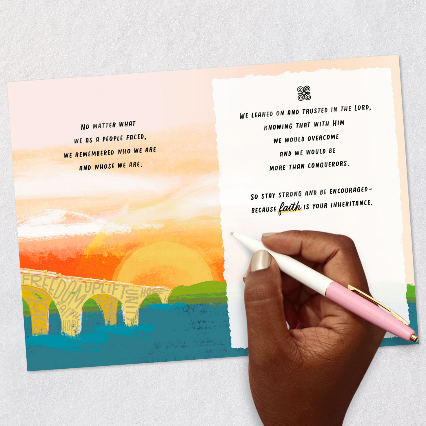 Faith Carries Us Through Religious Thinking of You Card for only USD 3.99 | Hallmark