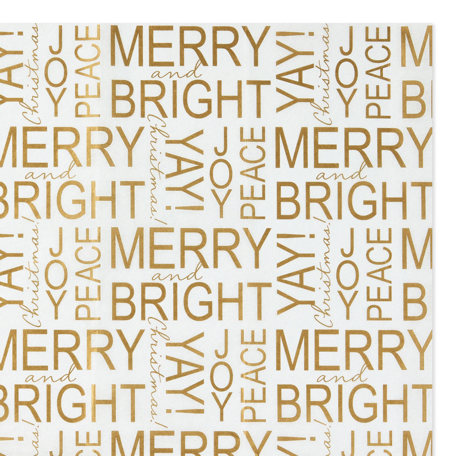 Gold Messages on White Christmas Tissue Paper, 6 sheets for only USD 1.99 | Hallmark