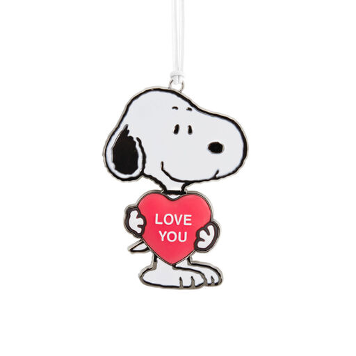 Peanuts® Snoopy Love You Metal With Dimension Hallmark Ornament, 