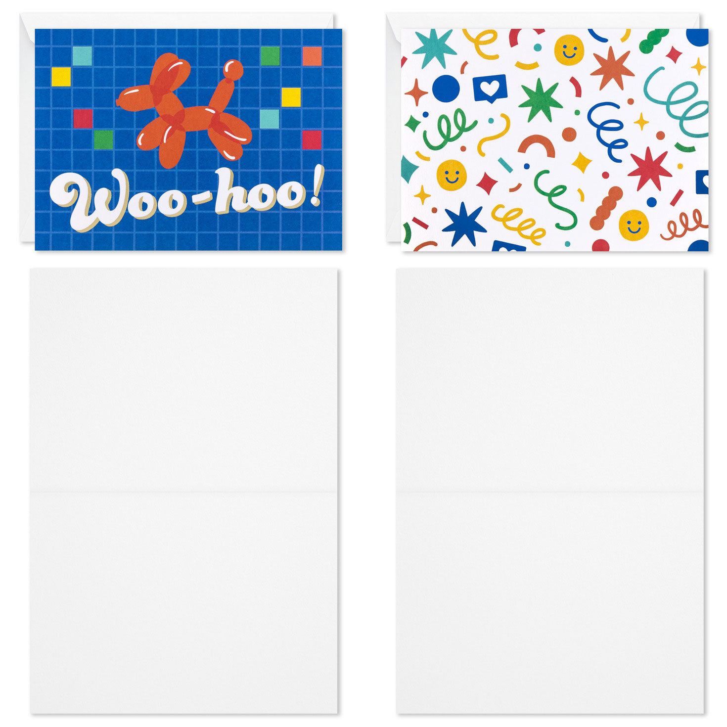 Colorful Blank Note Cards Assortment for Kids card fronts with sentiment image number 4