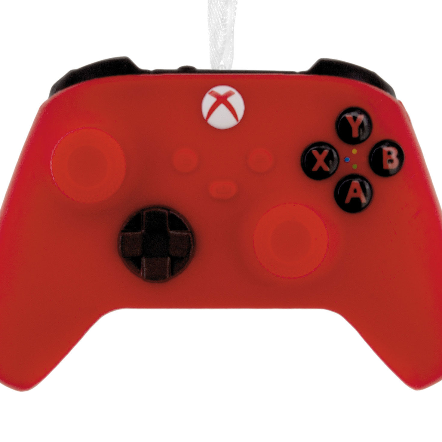 XBOX Red Video Game Controller Christmas Ornament closeup view image number 5