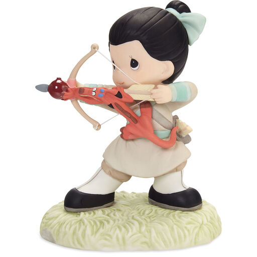 Precious Moments Disney Mulan With Bow and Arrow Figurine, 5.3", 