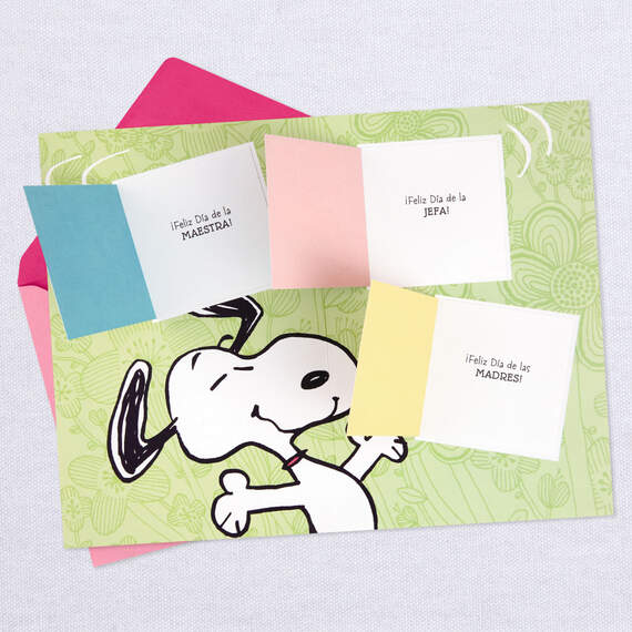 Peanuts® Snoopy Dancing on Doghouse Spanish-Language Mother's Day Card, , large image number 5