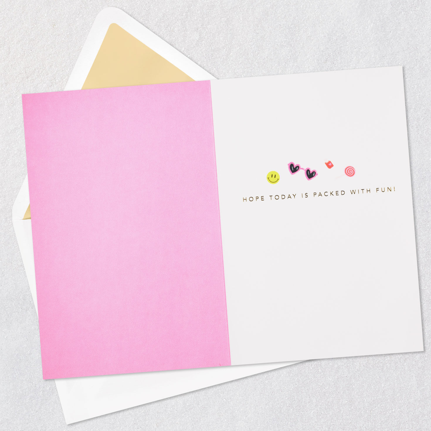 Purple Backpack Girl Birthday Card Open card with envelope image number 3