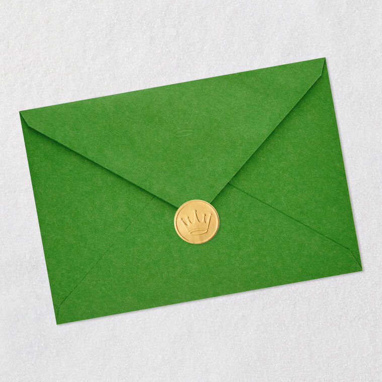 Buck Deer in Woods Husband Christmas Card Envelope Back with Seal image number 9