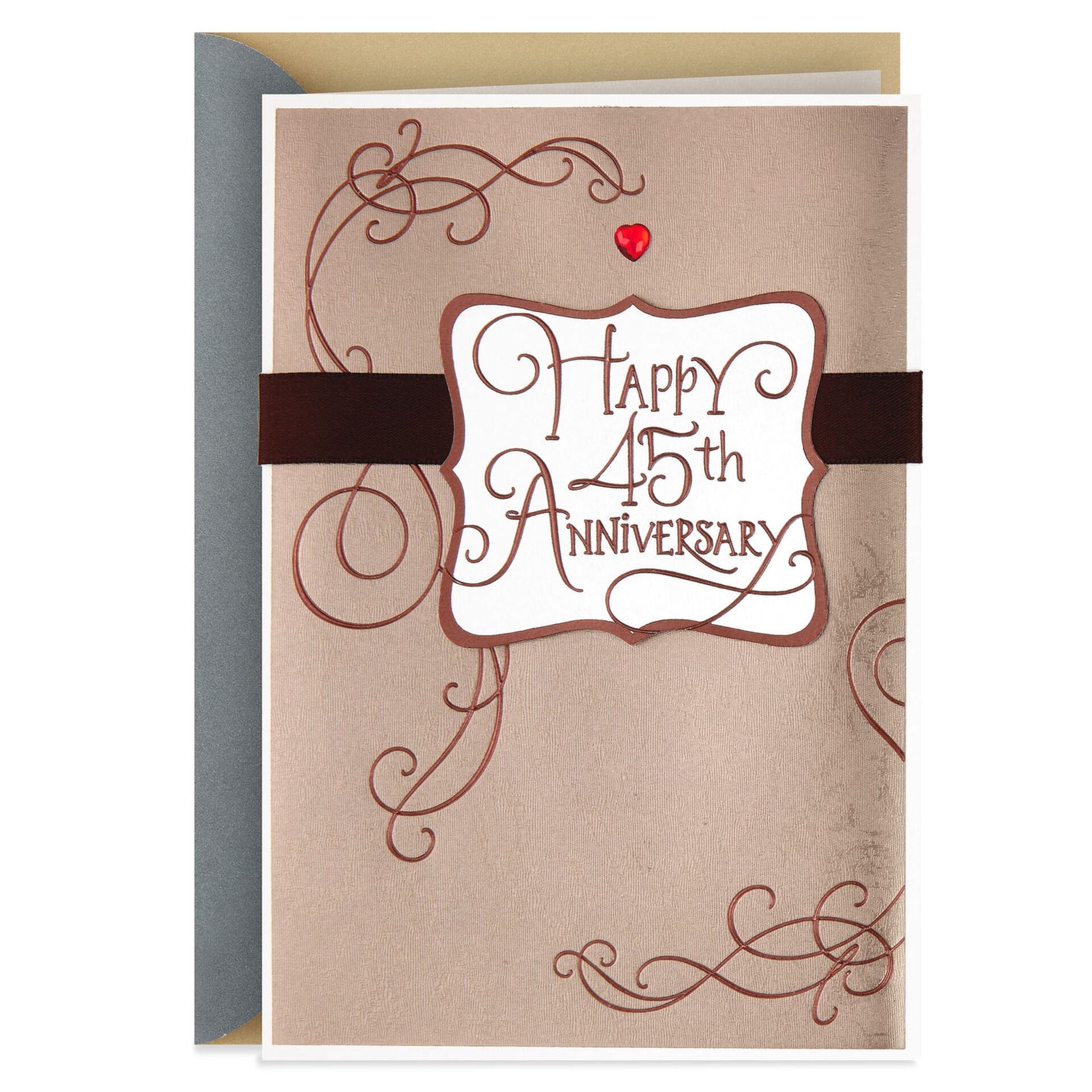 Scrollwork 45th Anniversary Card Greeting Cards Hallmark