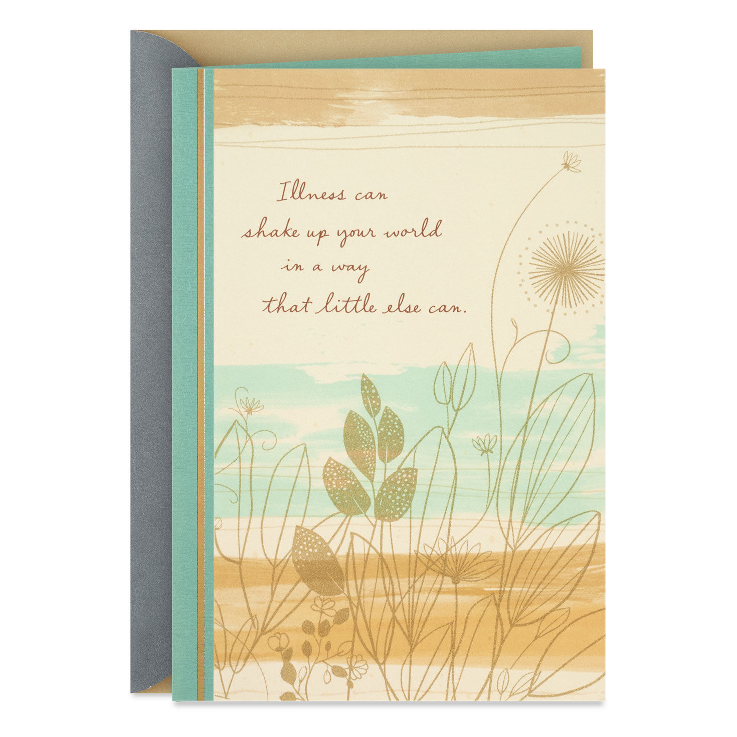 Abstract Ocean Scene Get Well Card Card Front image number 1