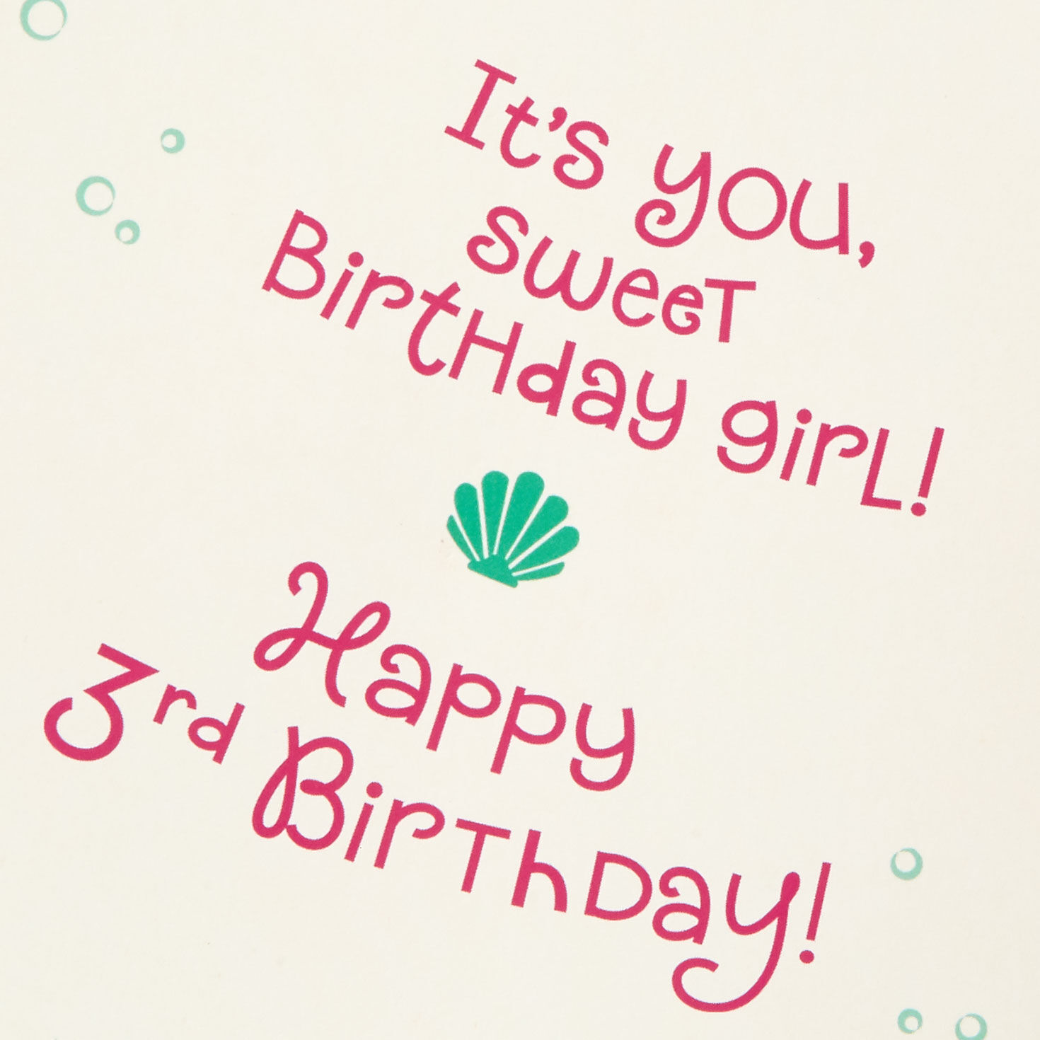 Disney The Little Mermaid Ariel Musical 3rd Birthday Card With Light for Girl, , large image number 2