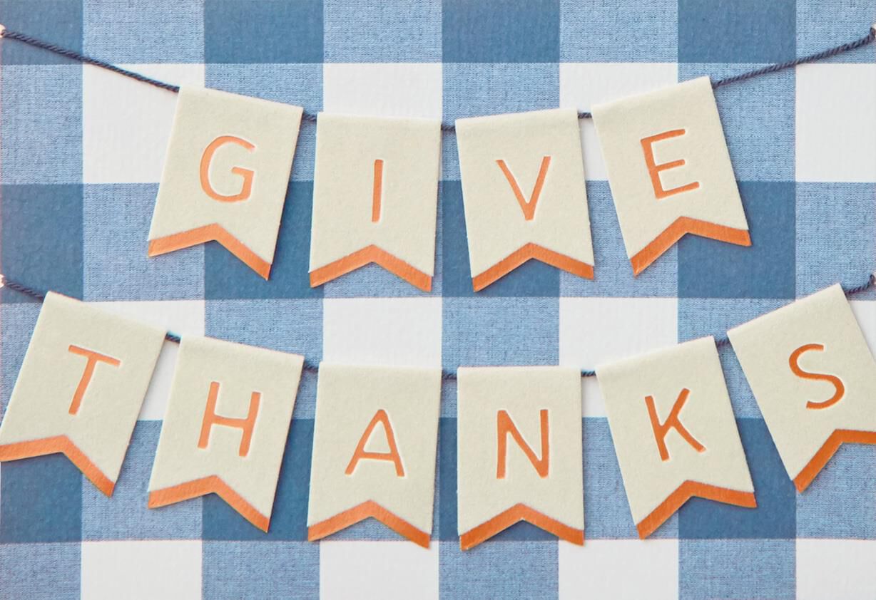 Good Food, Good Times Thanksgiving Card