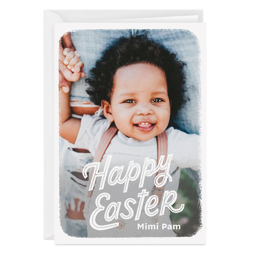 Personalized Full Photo Happy Easter Photo Card, 