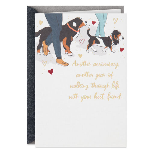 Walking Through Life With Your Best Friend Anniversary Card, 
