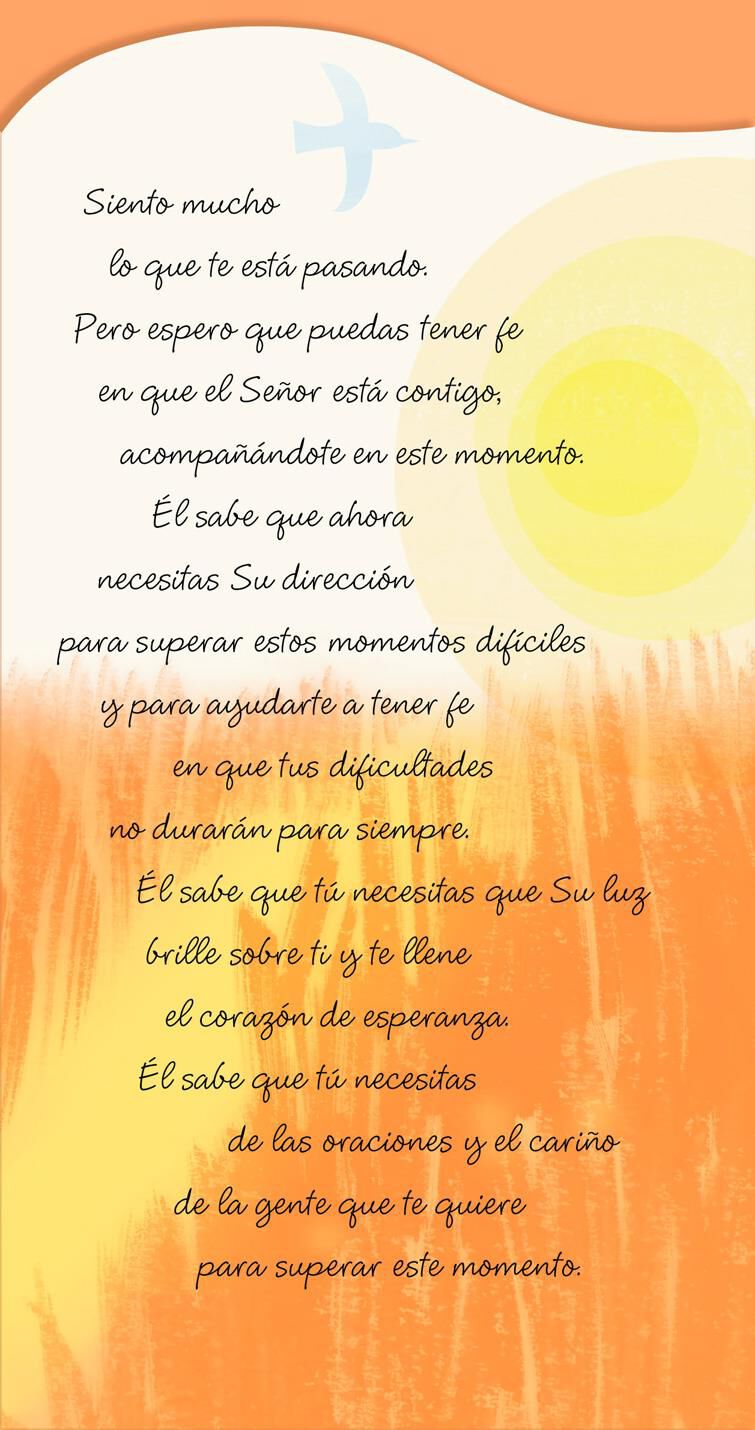 Faith and Hope Spanish-Language Religious Encouragement Card