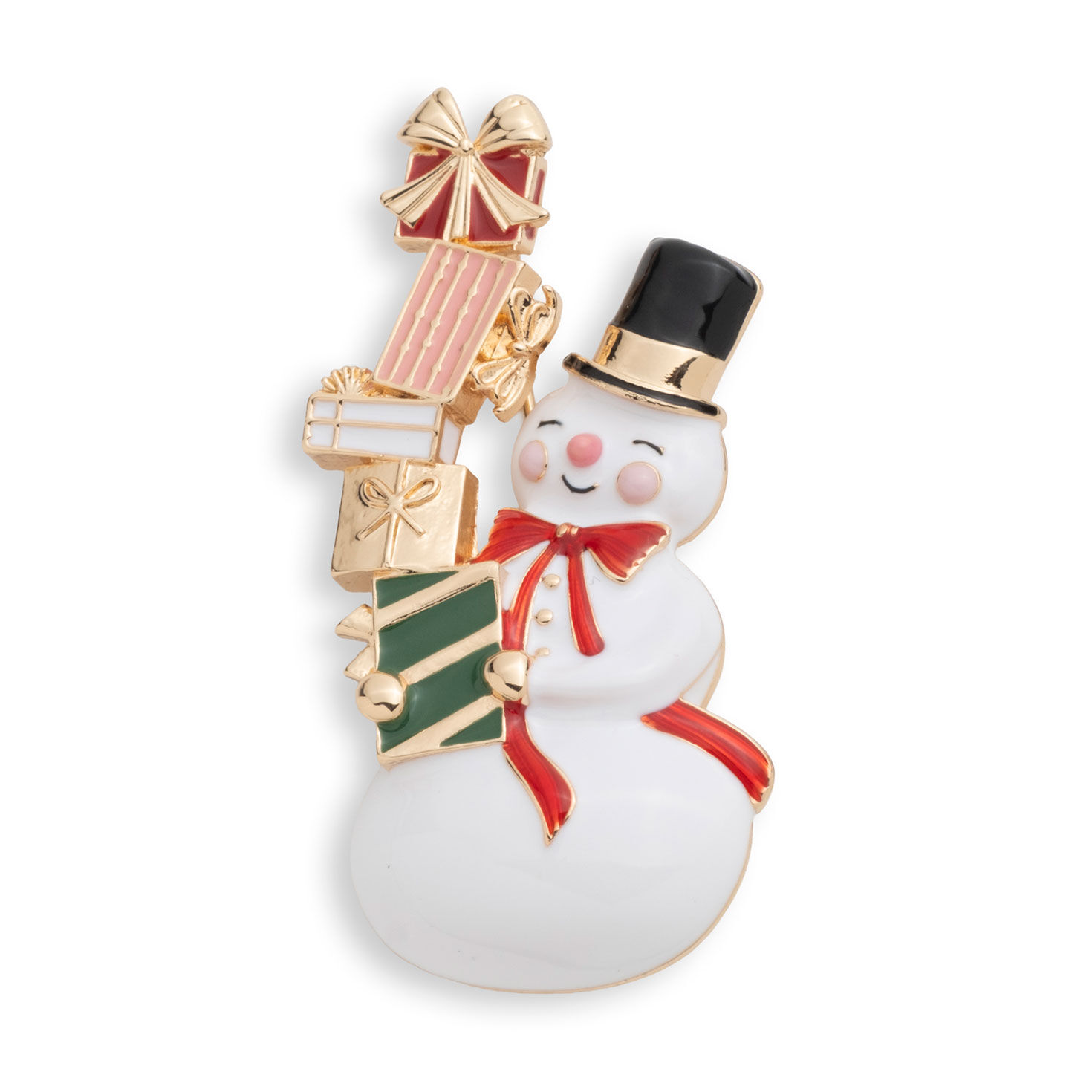 Hallmark Snowman With Gifts Pin