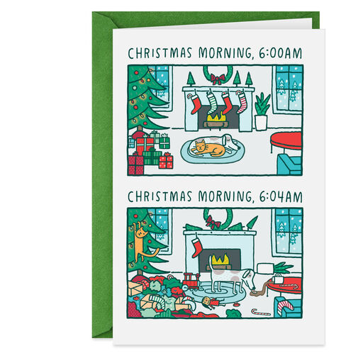 Enjoy Every Minute Funny Christmas Card, 