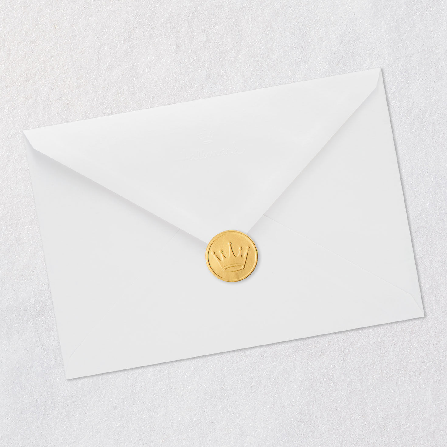 Script Lettering on Green Funny New Baby Card Envelope Back with Seal image number 8